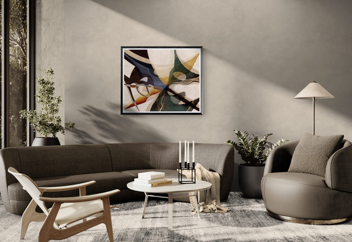 Burnished Echo - Abstract Earth Tone Art Print | Fine Art