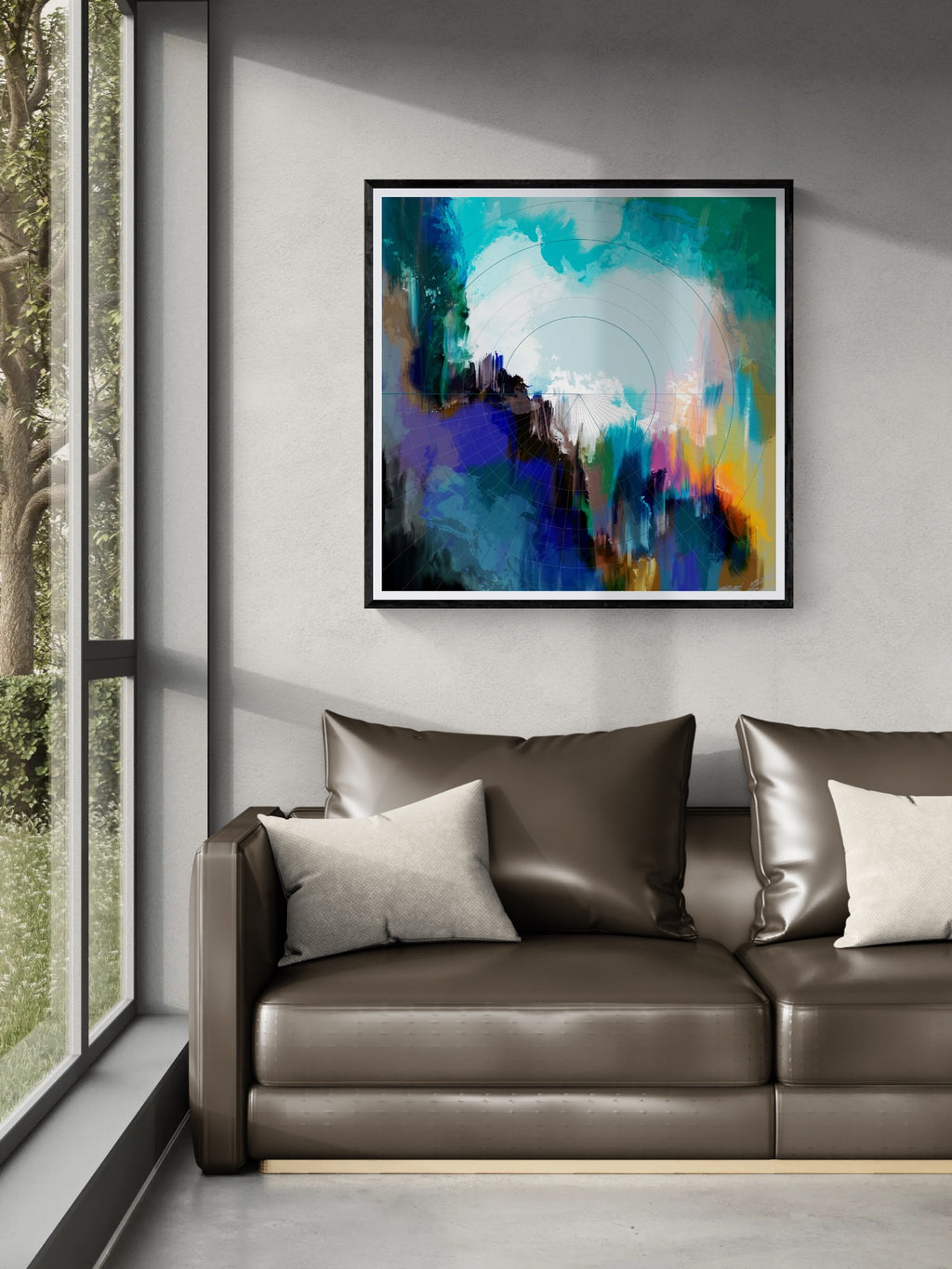 Controlled Chaos – Abstract Art Print, Fine Art Poster & Framed Wall Art