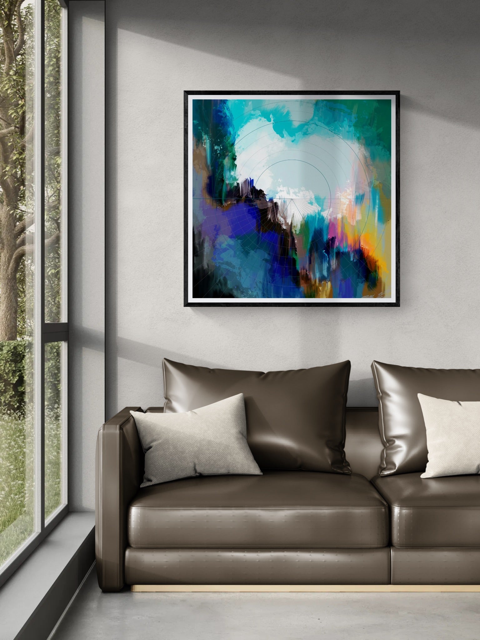 Controlled Chaos – Abstract Art Print, Fine Art Poster & Framed Wall Art