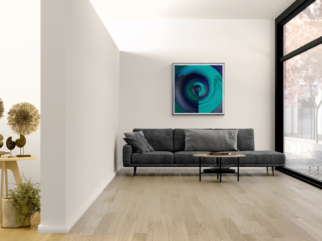 Thalassa Portal – Abstract Ocean Art Print, Fine Art Poster & Framed Wall Art