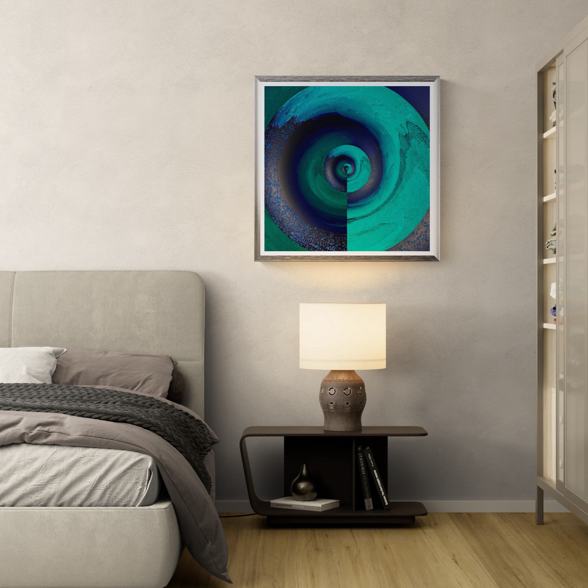 Thalassa Portal – Abstract Ocean Art Print, Fine Art Poster & Framed Wall Art