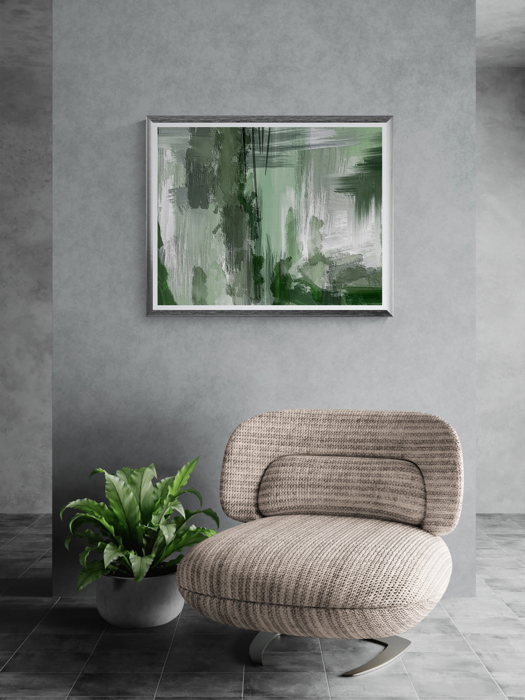 Forest Veil – Abstract Nature Art Print, Fine Art Poster & Framed Wall Art