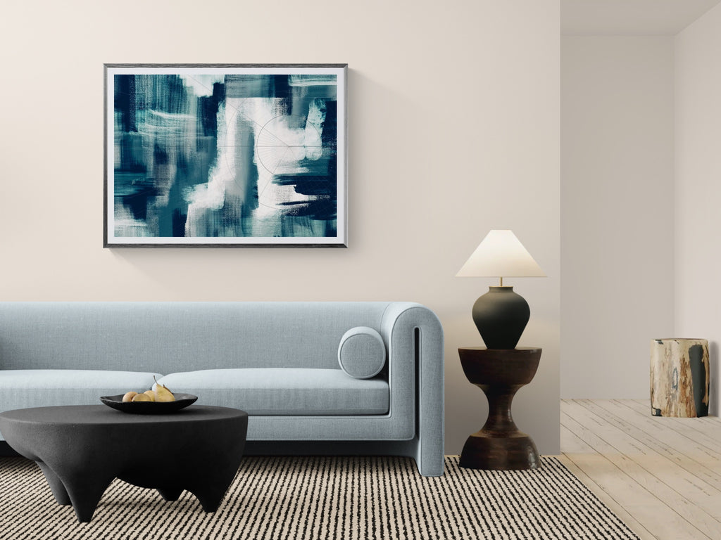 Emergent Order – Abstract Geometric Art Print, Fine Art Poster & Framed Wall Art