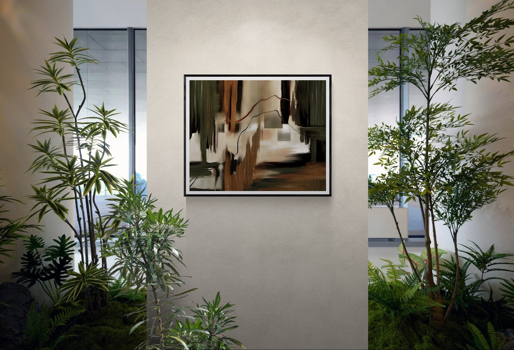 Three Voices – Abstract Line Art Print, Fine Art Poster & Framed Wall Art