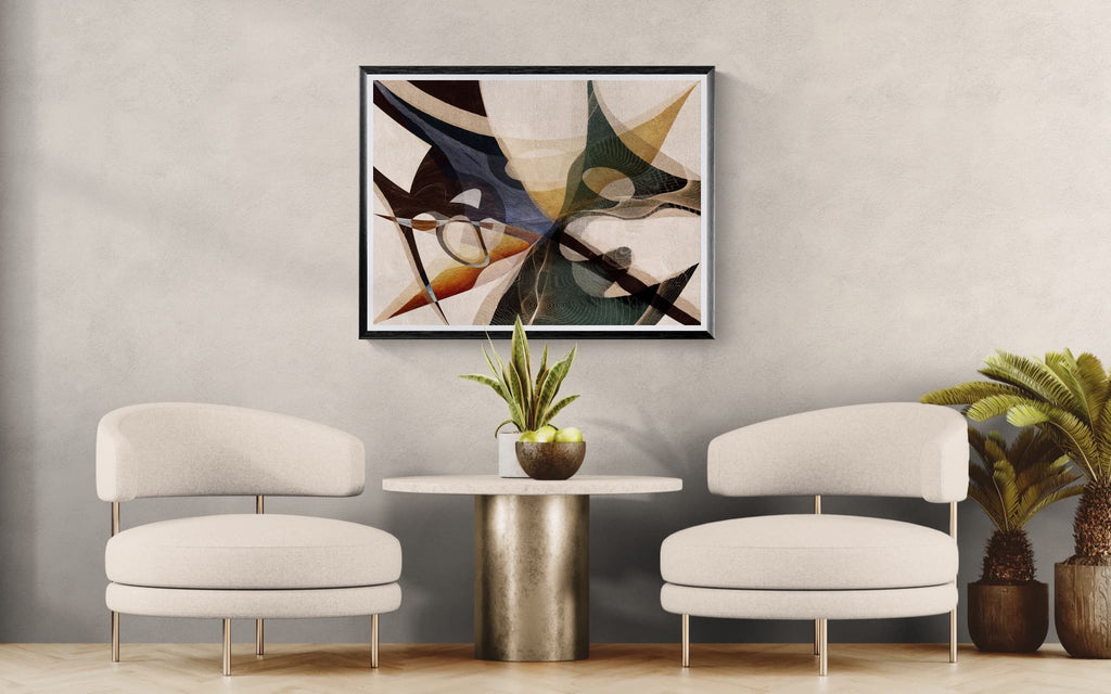 Burnished Echo - Abstract Earth Tone Art Print | Fine Art