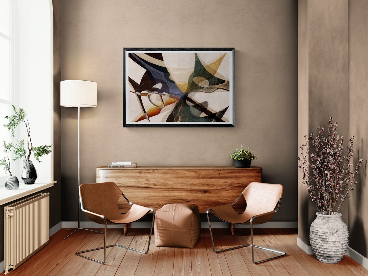 Burnished Echo - Abstract Earth Tone Art Print | Fine Art