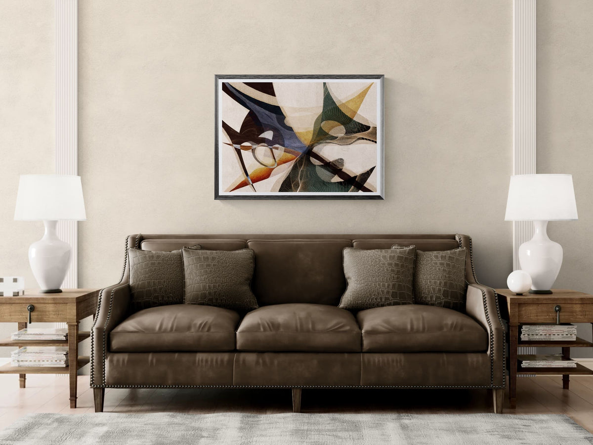 Burnished Echo - Abstract Earth Tone Art Print | Fine Art