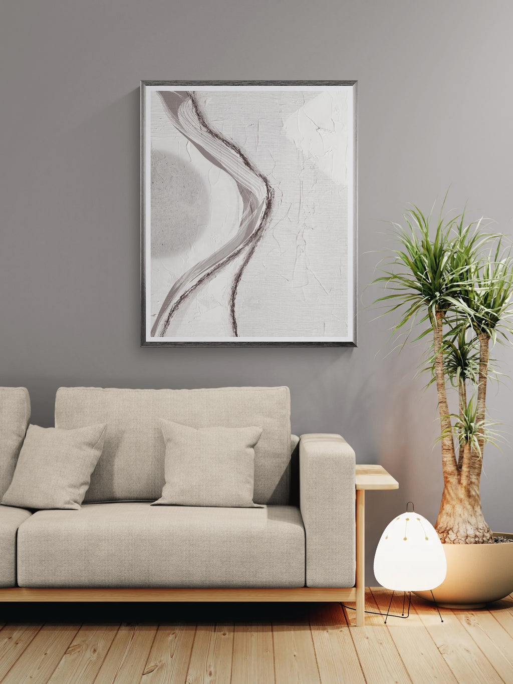 Quiet Contour - Abstract Minimalist Art Print | Fine Art
