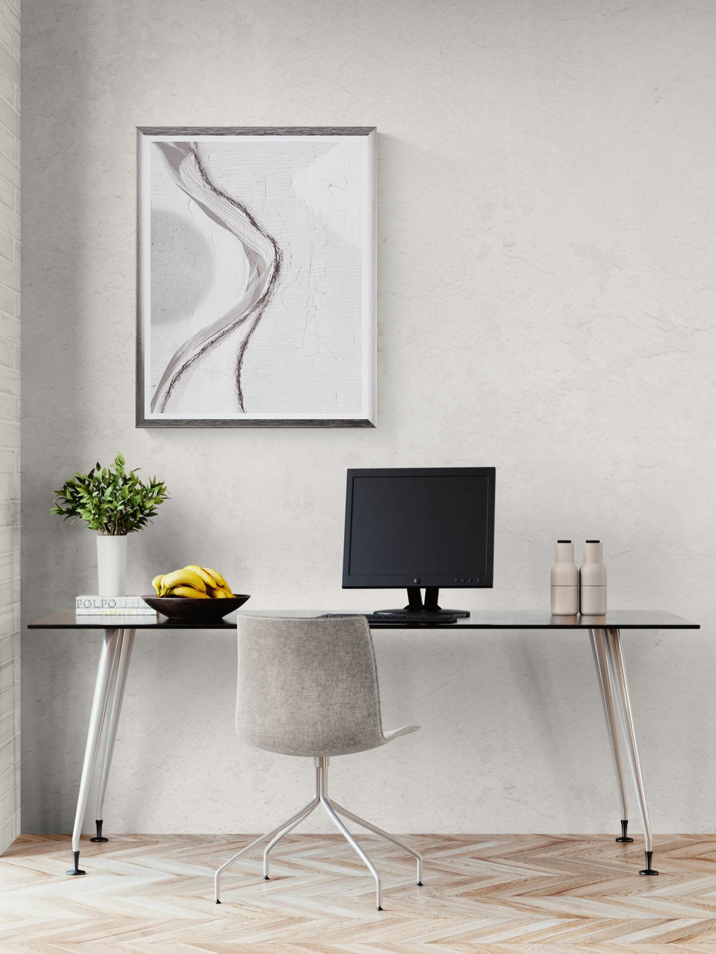 Quiet Contour - Abstract Minimalist Art Print | Fine Art