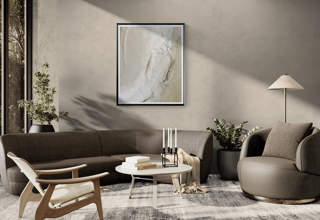 Kasumi Stone – Abstract Japandi Wall Art Print | Fine Art Poster & Framed Art