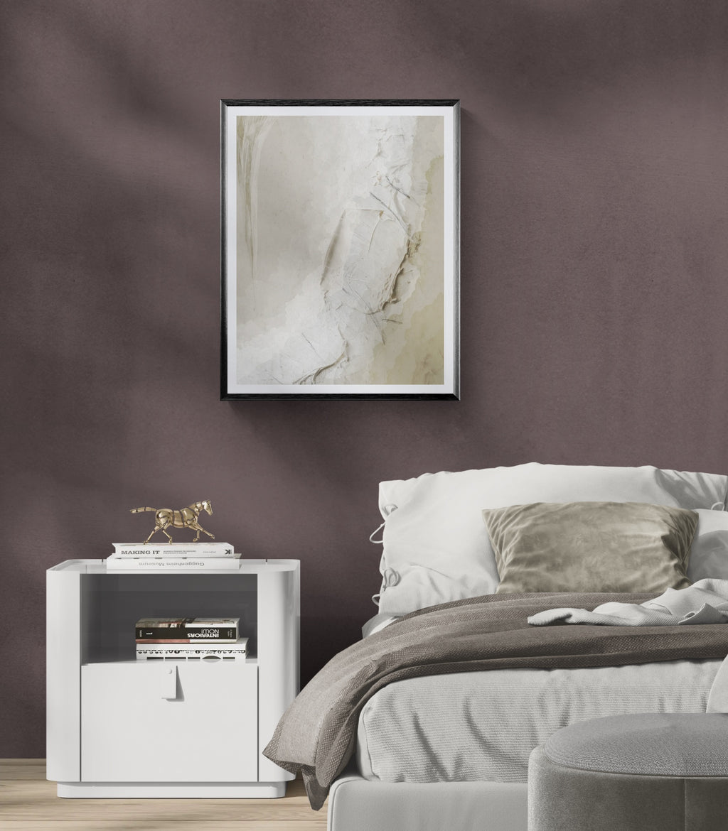 Kasumi Stone – Abstract Japandi Wall Art Print | Fine Art Poster & Framed Art