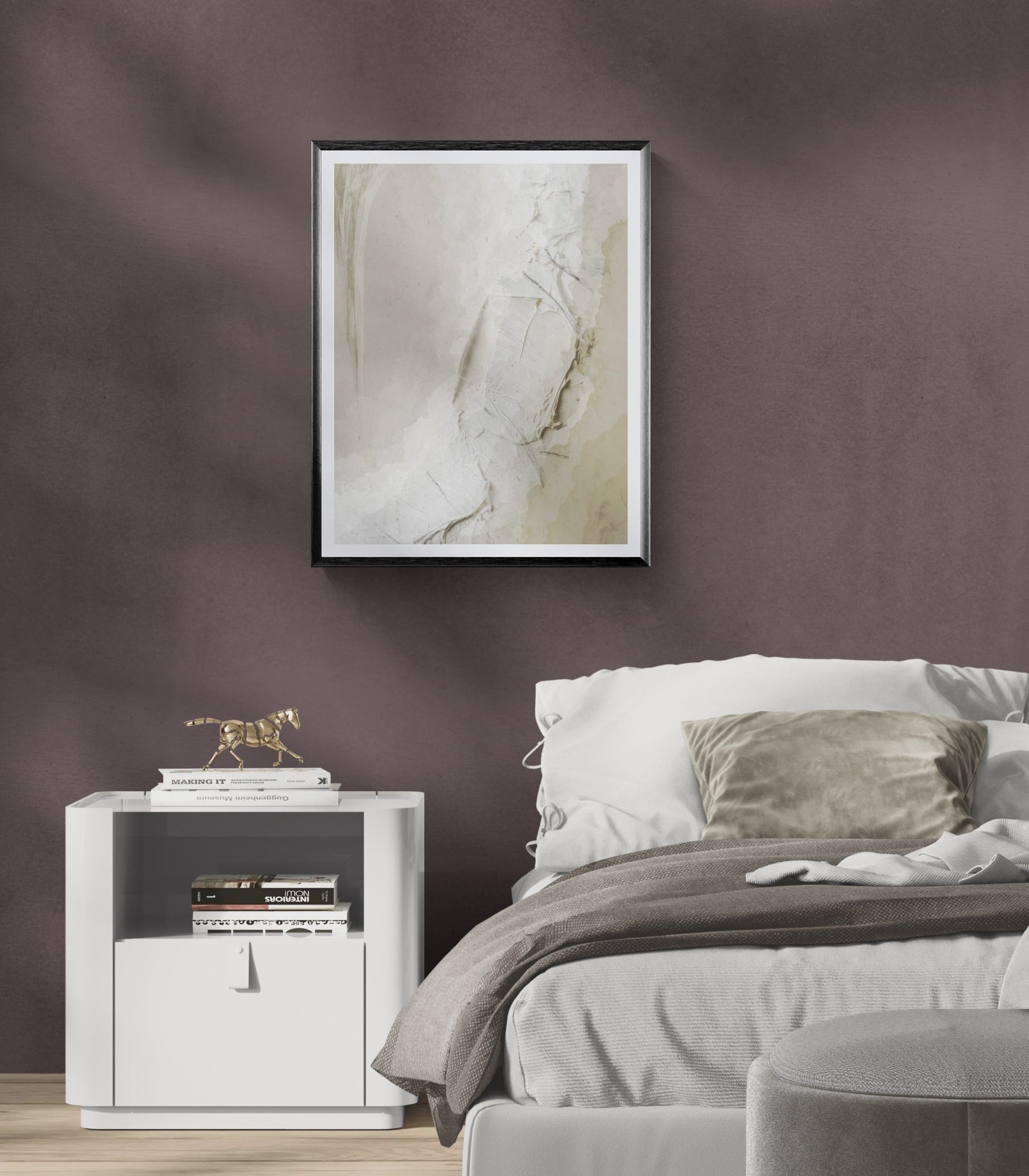 Kasumi Stone – Abstract Japandi Wall Art Print | Fine Art Poster & Framed Art