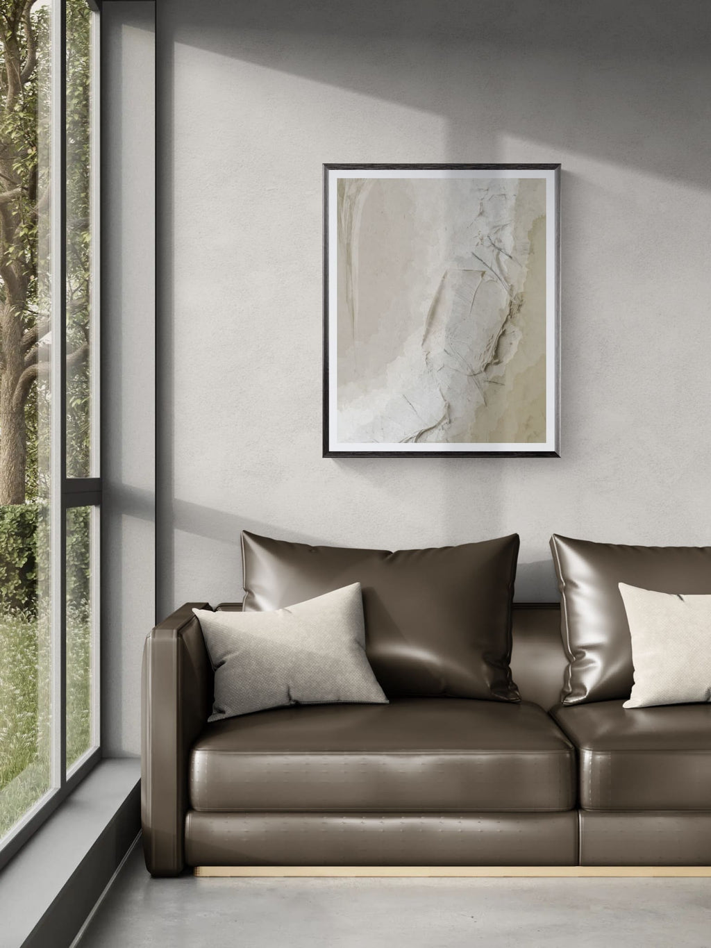Kasumi Stone – Abstract Japandi Wall Art Print | Fine Art Poster & Framed Art