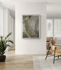 Nordic Veil – Abstract Textural Art Print | Fine Art Poster & Framed Wall Art